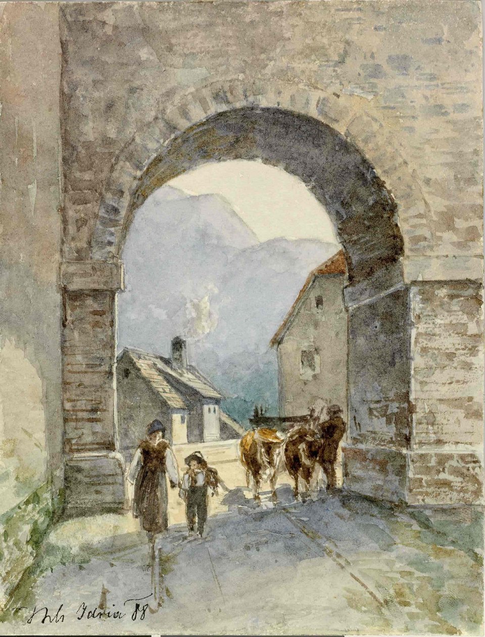 Idrija-vue à travers l