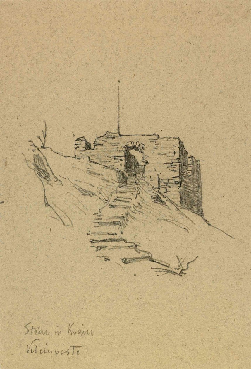 Ruines du vieux château à Kamnik - Ladislav Benesch