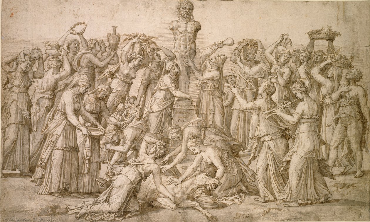 Sacrifice à Priape, 1540 - Lambert Lombard