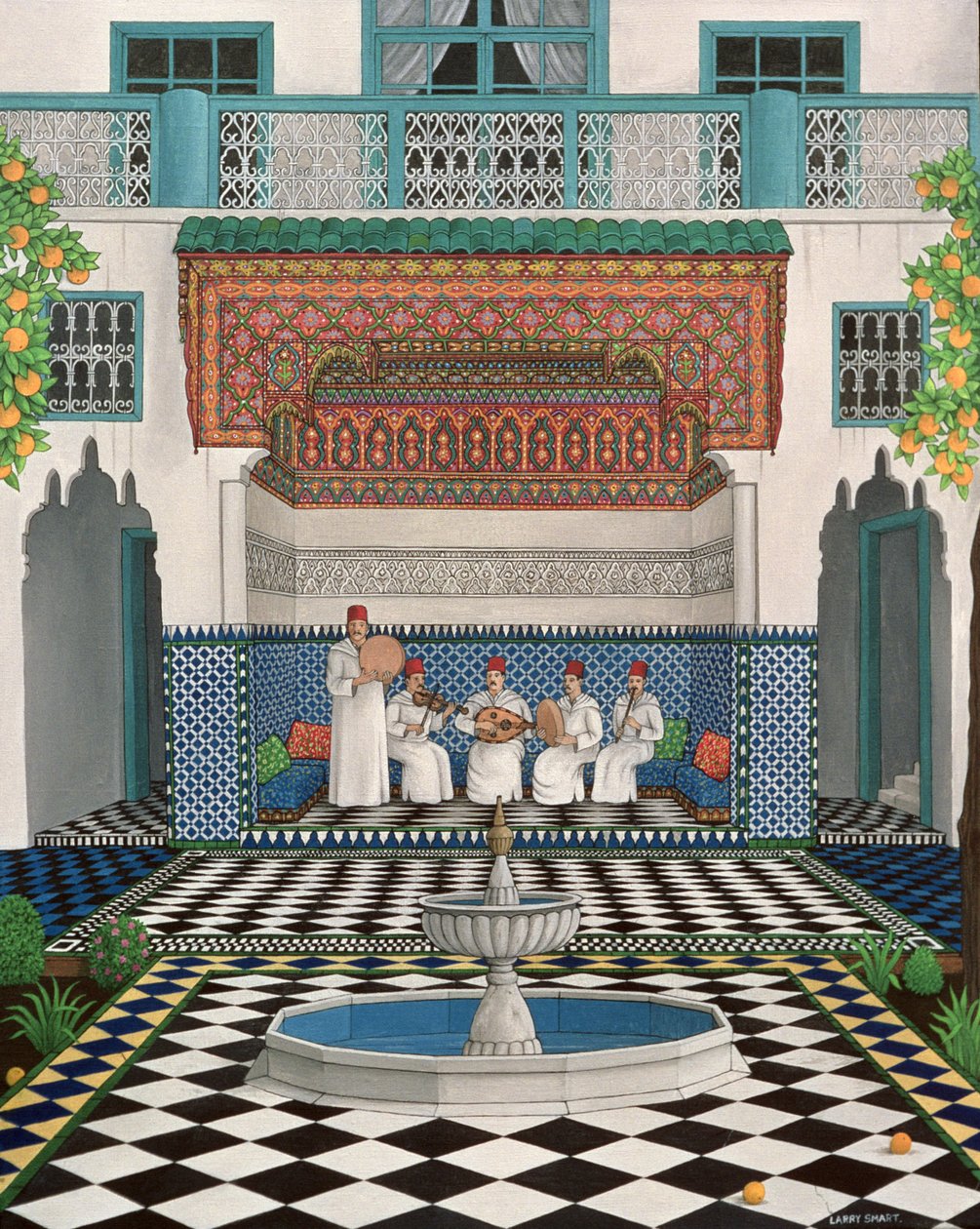 Un riad à Marrakech, 1992 - Larry Smart