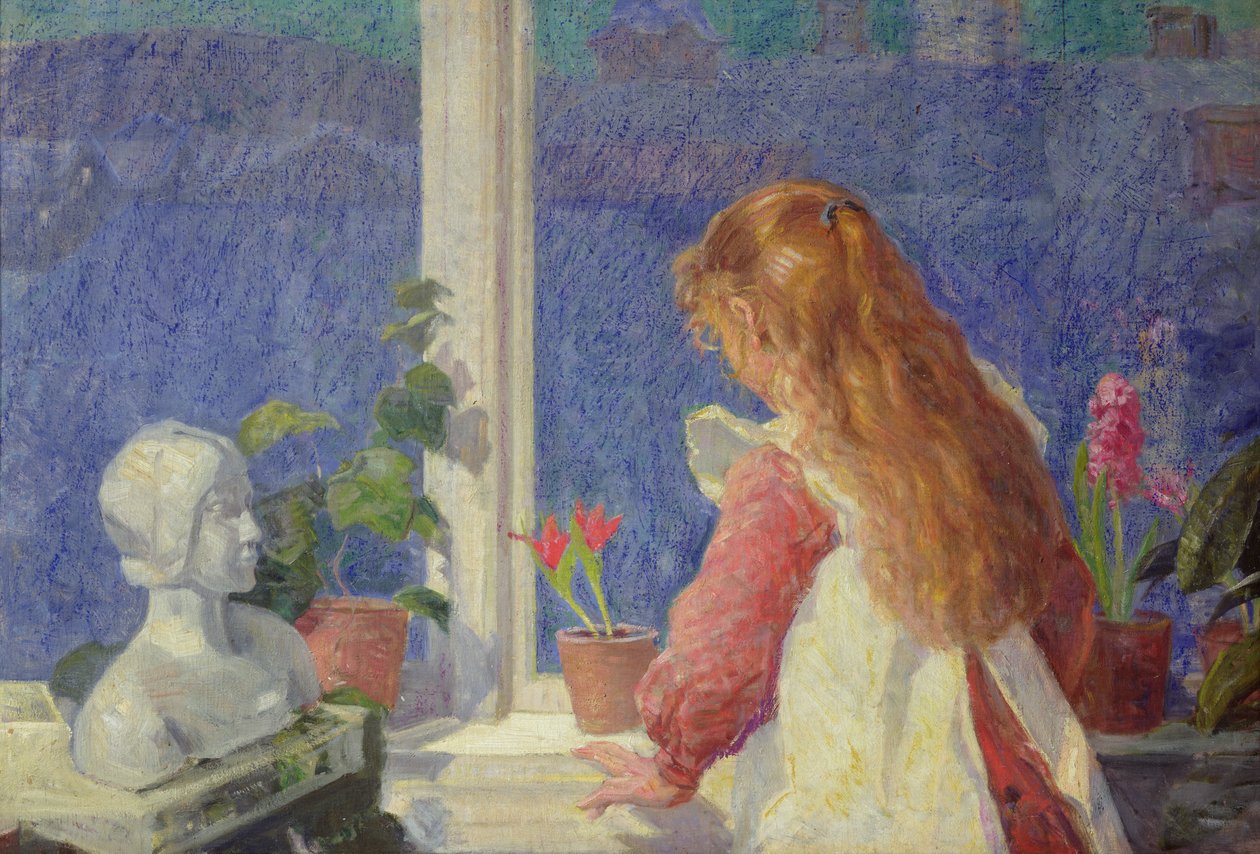 Fille à la fenêtre - Lars Jorde