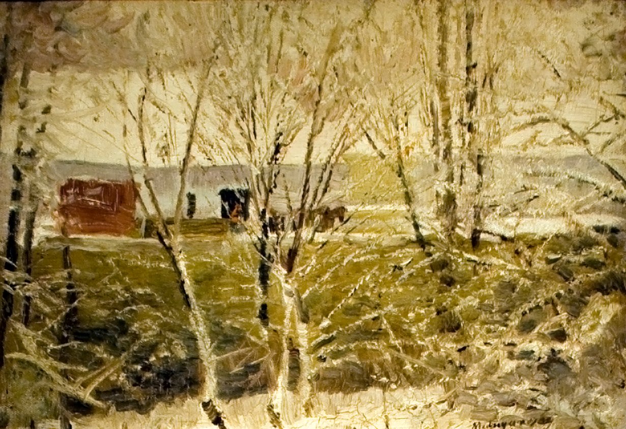 Première neige - Laszlo Mednyanszky