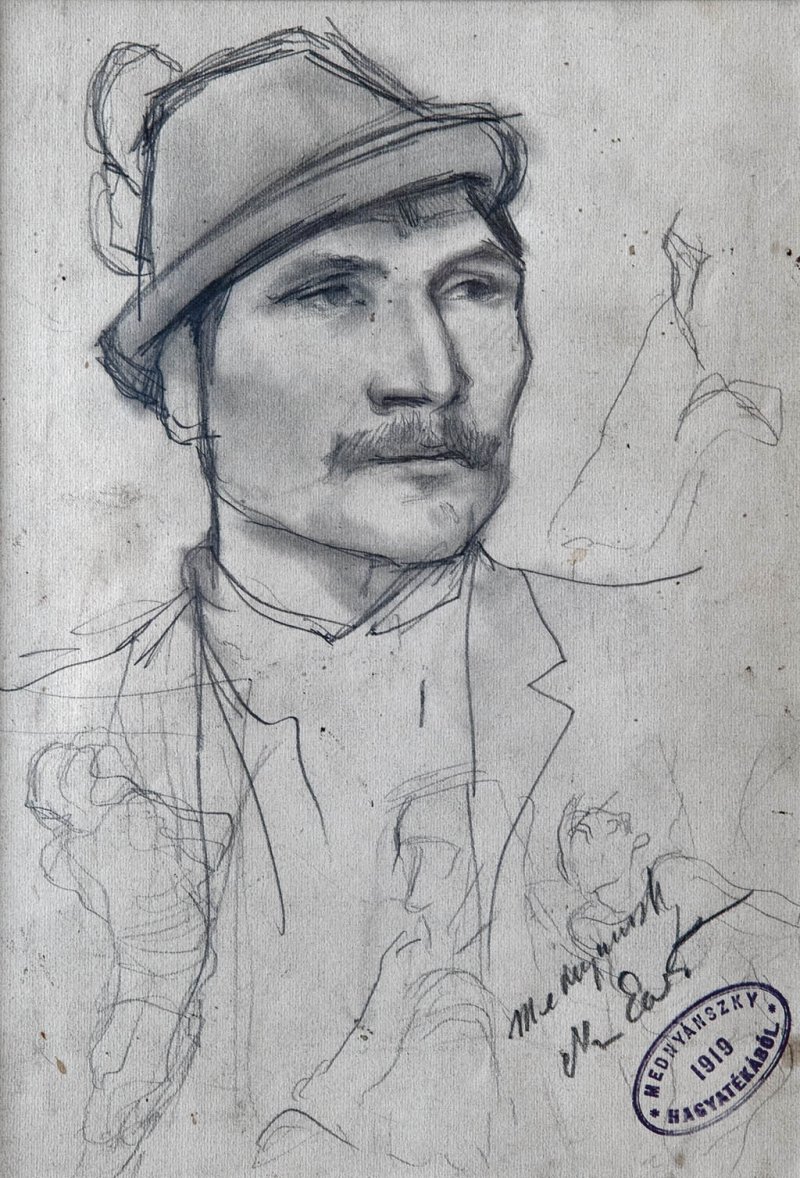 Garçon avec un chapeau - Laszlo Mednyanszky
