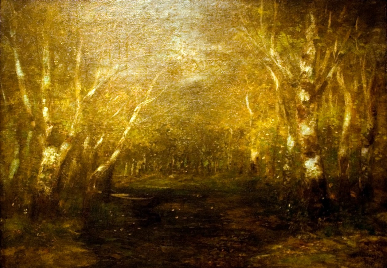 Parmi les bouleaux - Laszlo Mednyanszky