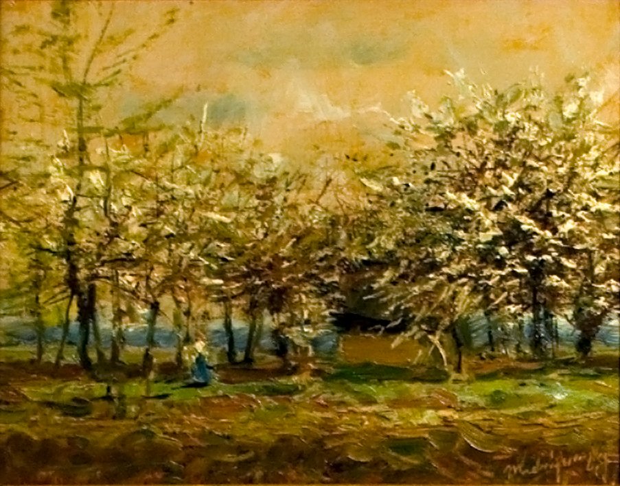 Bosquet en fleurs - Laszlo Mednyanszky