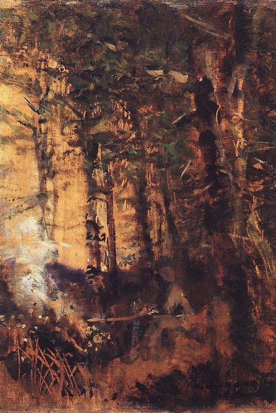 Vue de la forêt - Laszlo Mednyanszky