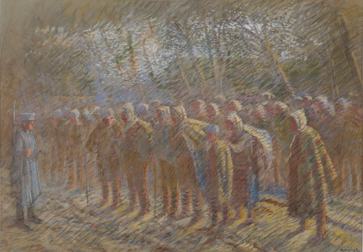 Les prisonniers de guerre, 1914 - Laszlo Mednyanszky