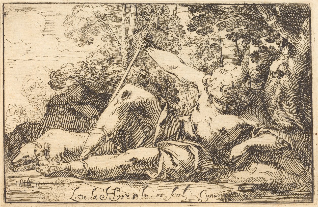 Narcisse à la source - Laurent de la Hyre