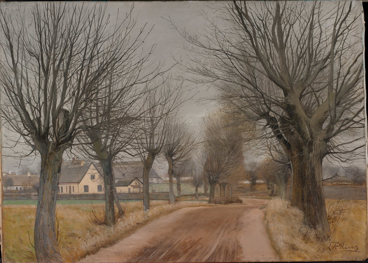 Une route près de Vinderød, Zélande - Laurits Andersen Ring