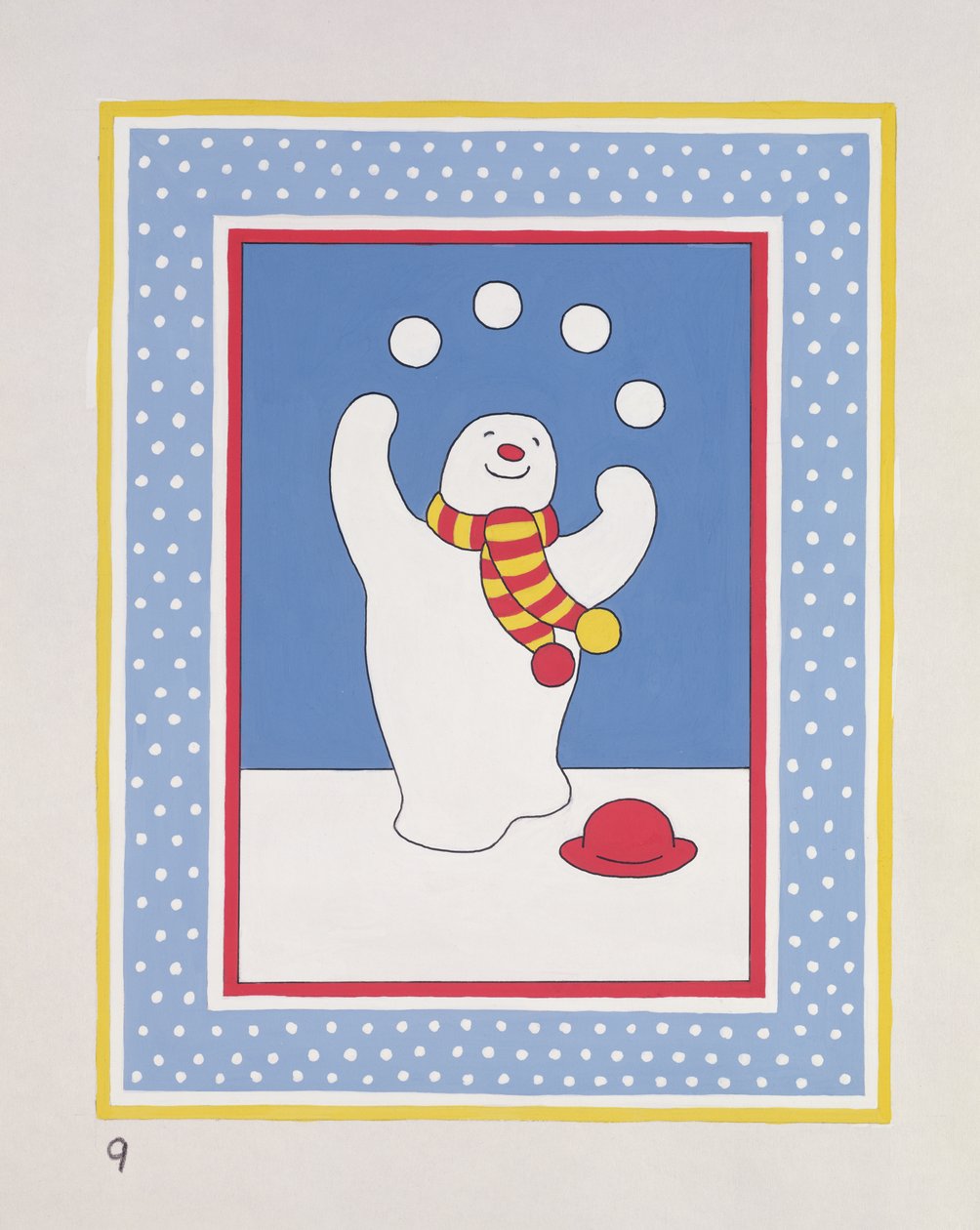 Bonhomme de neige jongleur - Lavinia Hamer