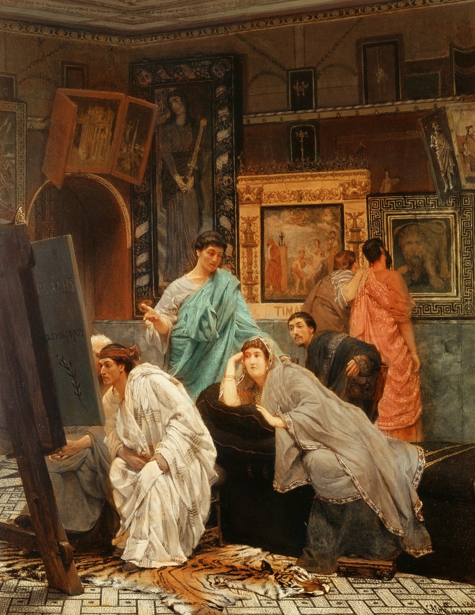 Un collectionneur de tableaux à l