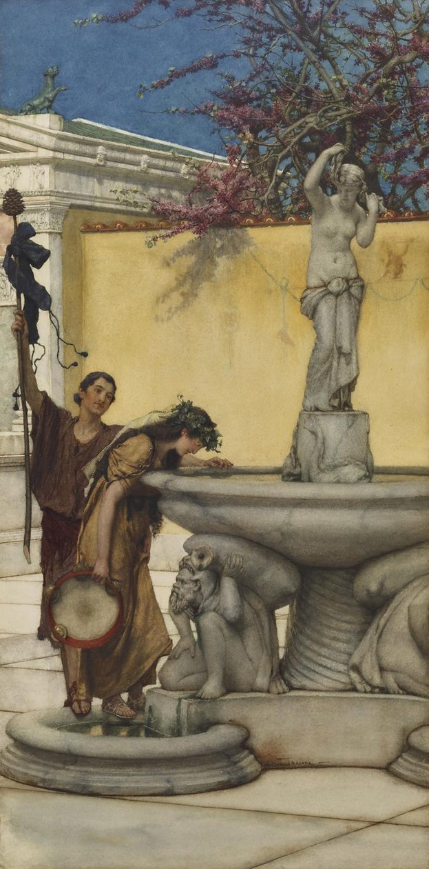 Entre Vénus et Bacchus, 1882 - Lawrence Alma Tadema