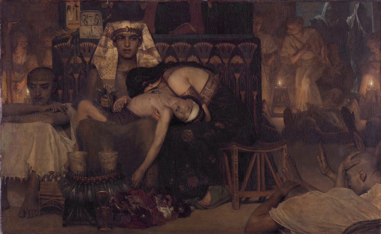 La mort du premier-né du Pharaon Ex. 12:29 - Lawrence Alma Tadema