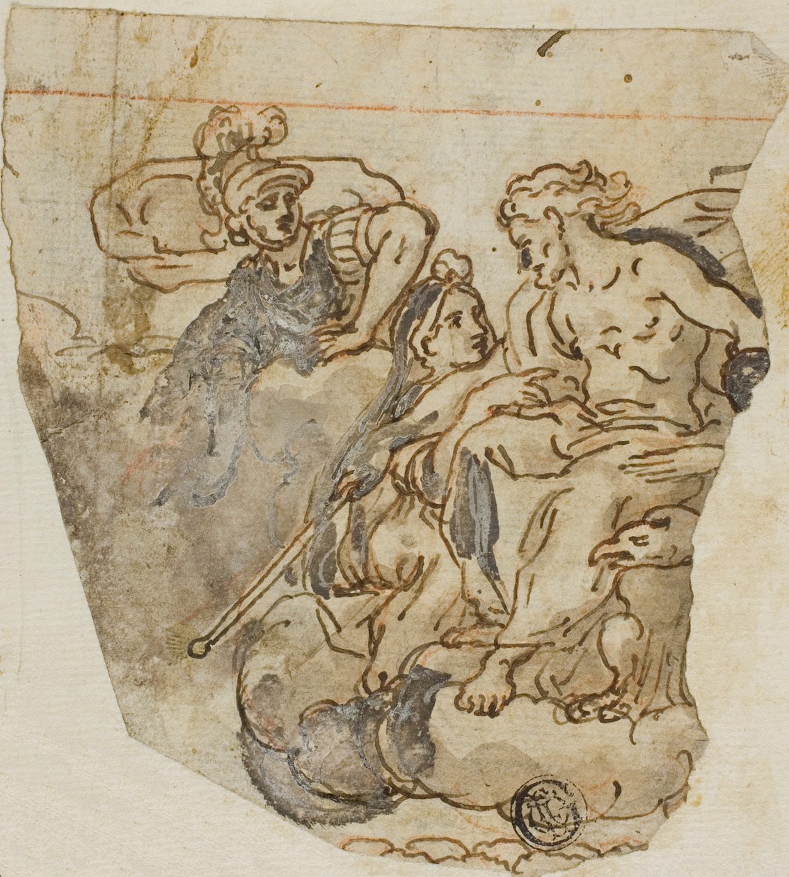 Zeus et Psyché - Lazzaro Tavarone