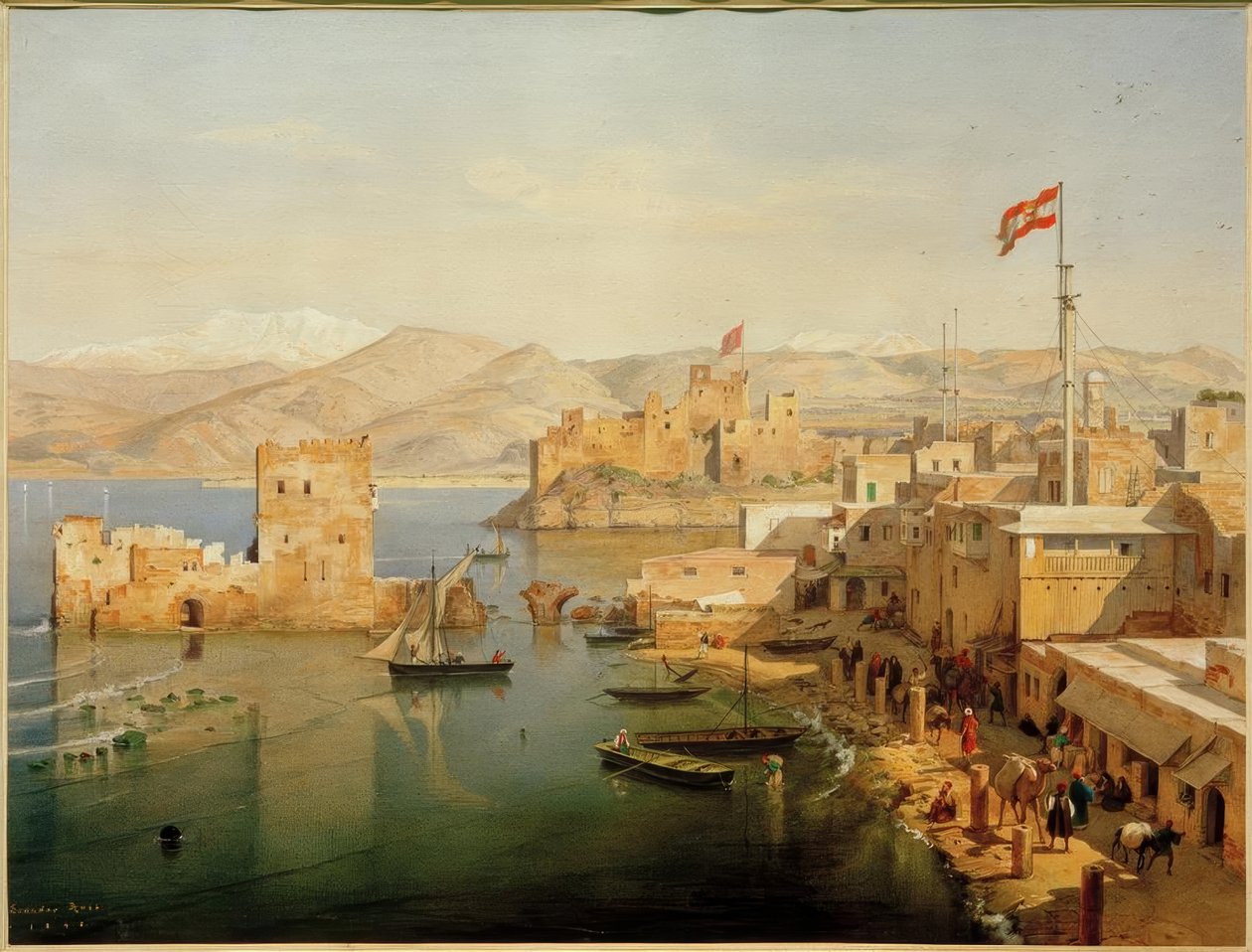 Vue du port de Beyrouth - Leander Russ
