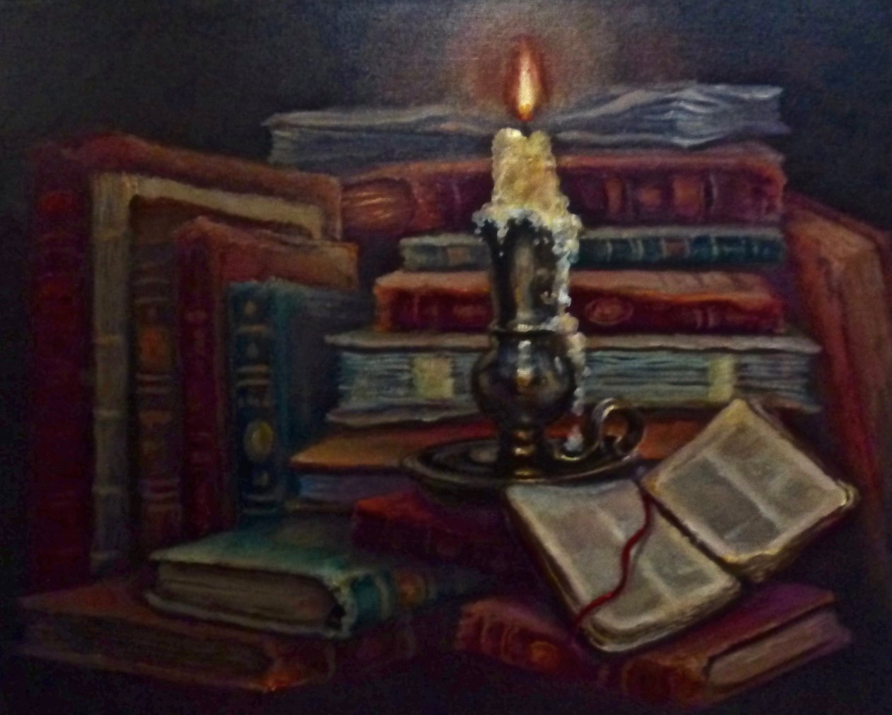 Chercheur lambda, 2024 (huile sur toile) - Lee Campbell
