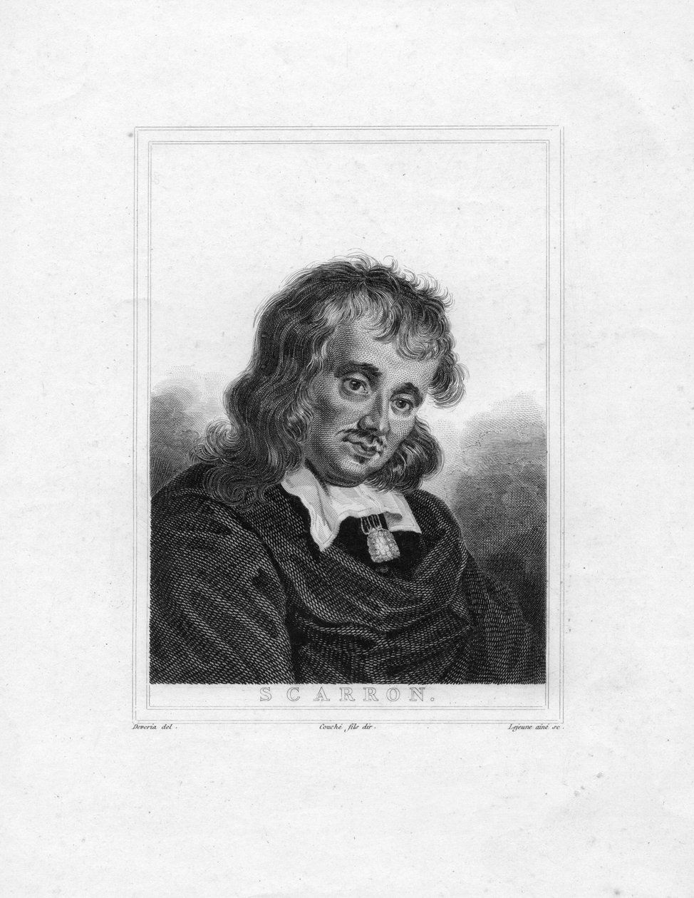 Portrait gravé - «Lejeune» d Devéria