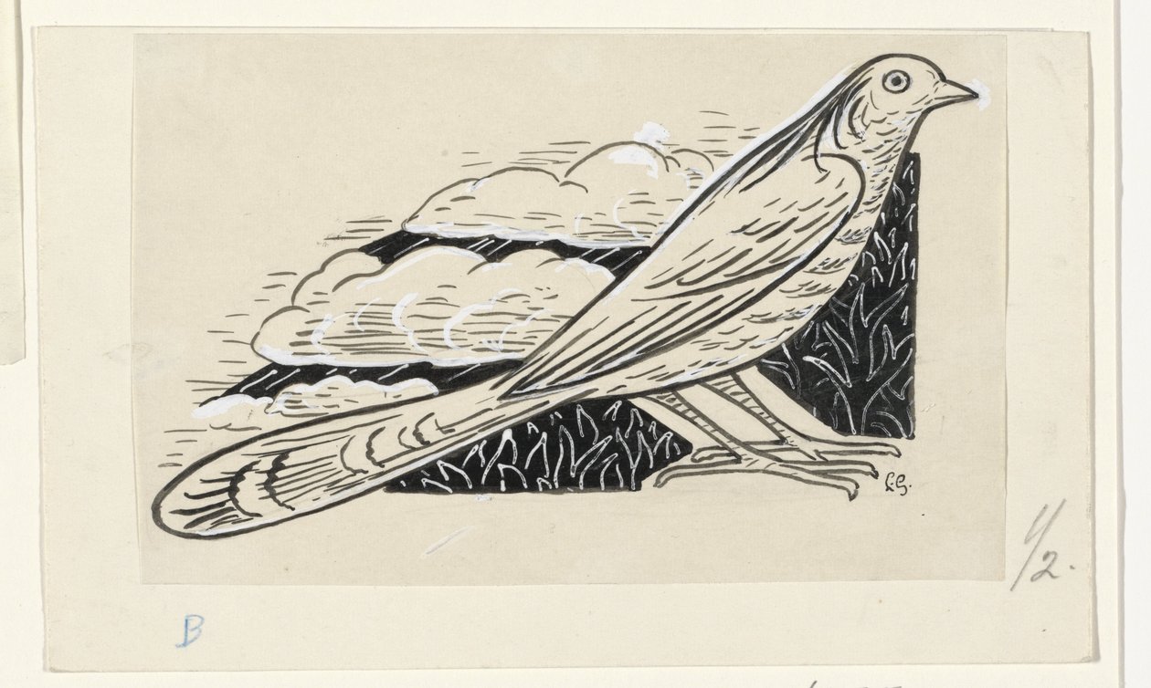 Pigeon - Leo Gestel (signed by artist)
