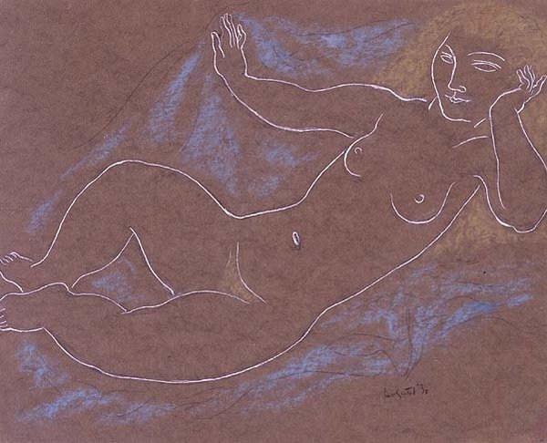 Nue blonde - Leo Gestel