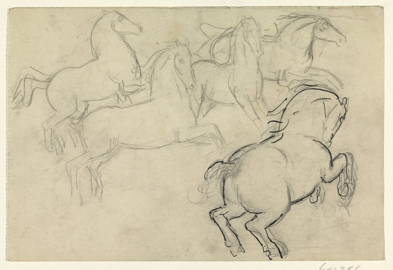 Chevaux galopant - Leo Gestel