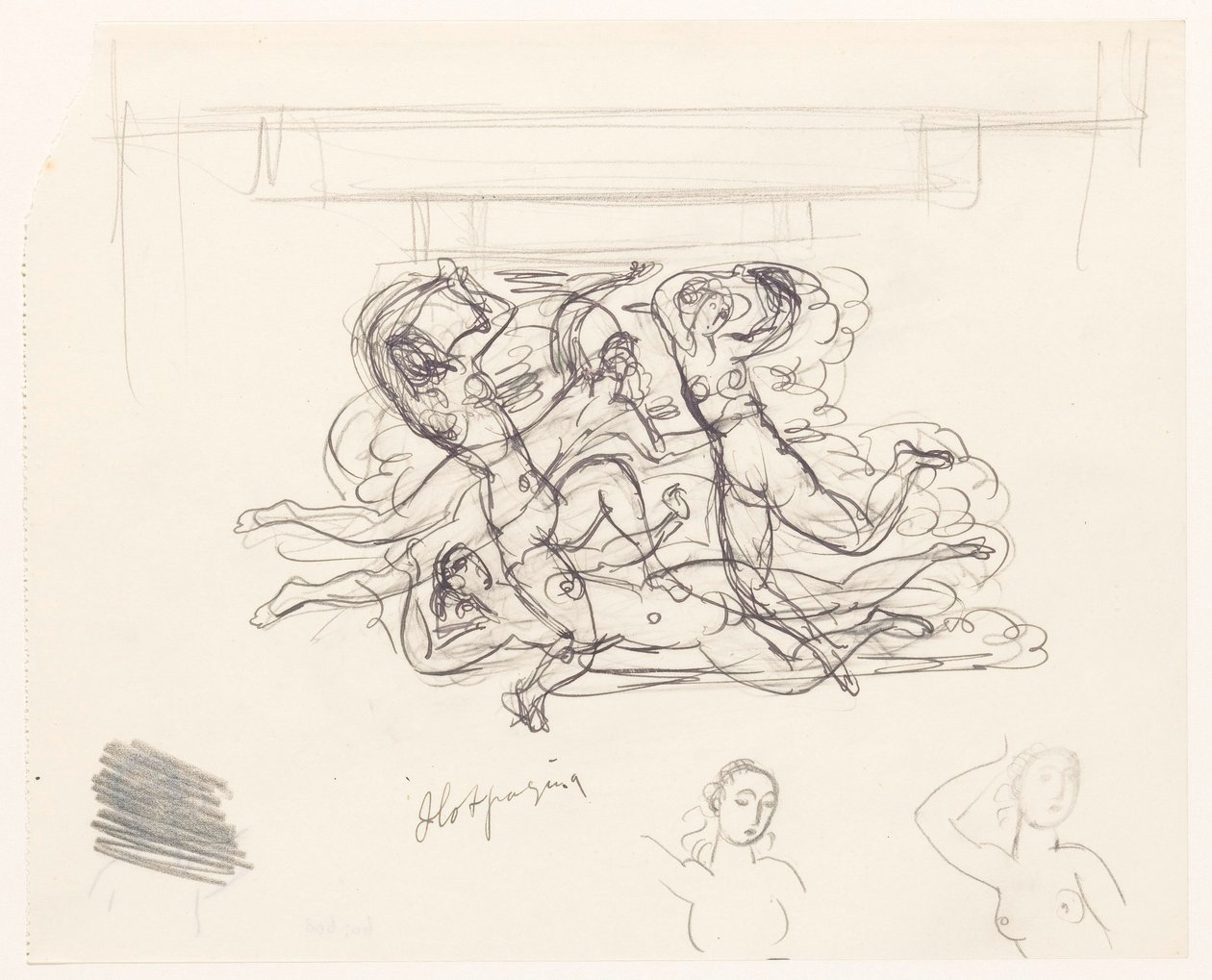 Femmes nues nageant - Leo Gestel