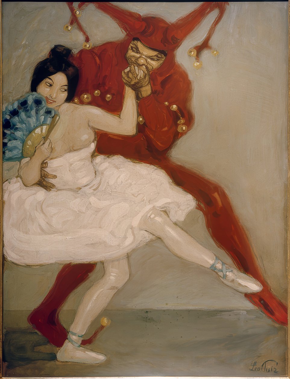 Till Eulenspiegel et ballerine - Leo Putz
