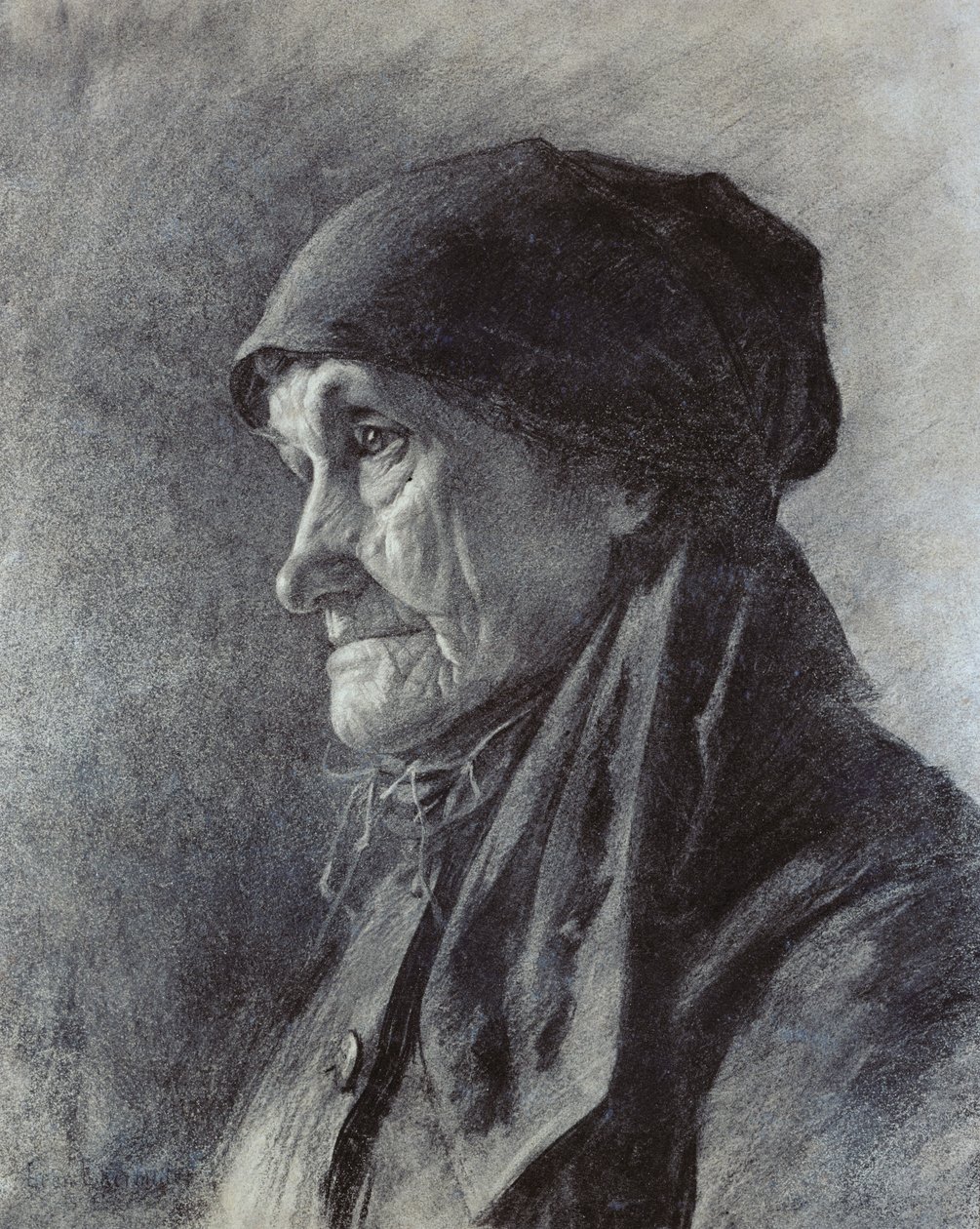 Tête de paysanne - Leon Augustin Lhermitte