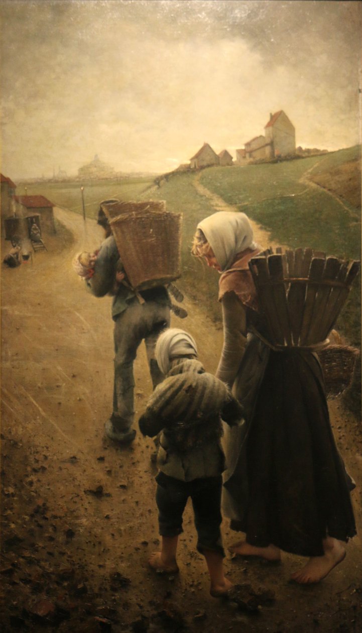 Les marchands de craie - Le soir - Léon Frédéric