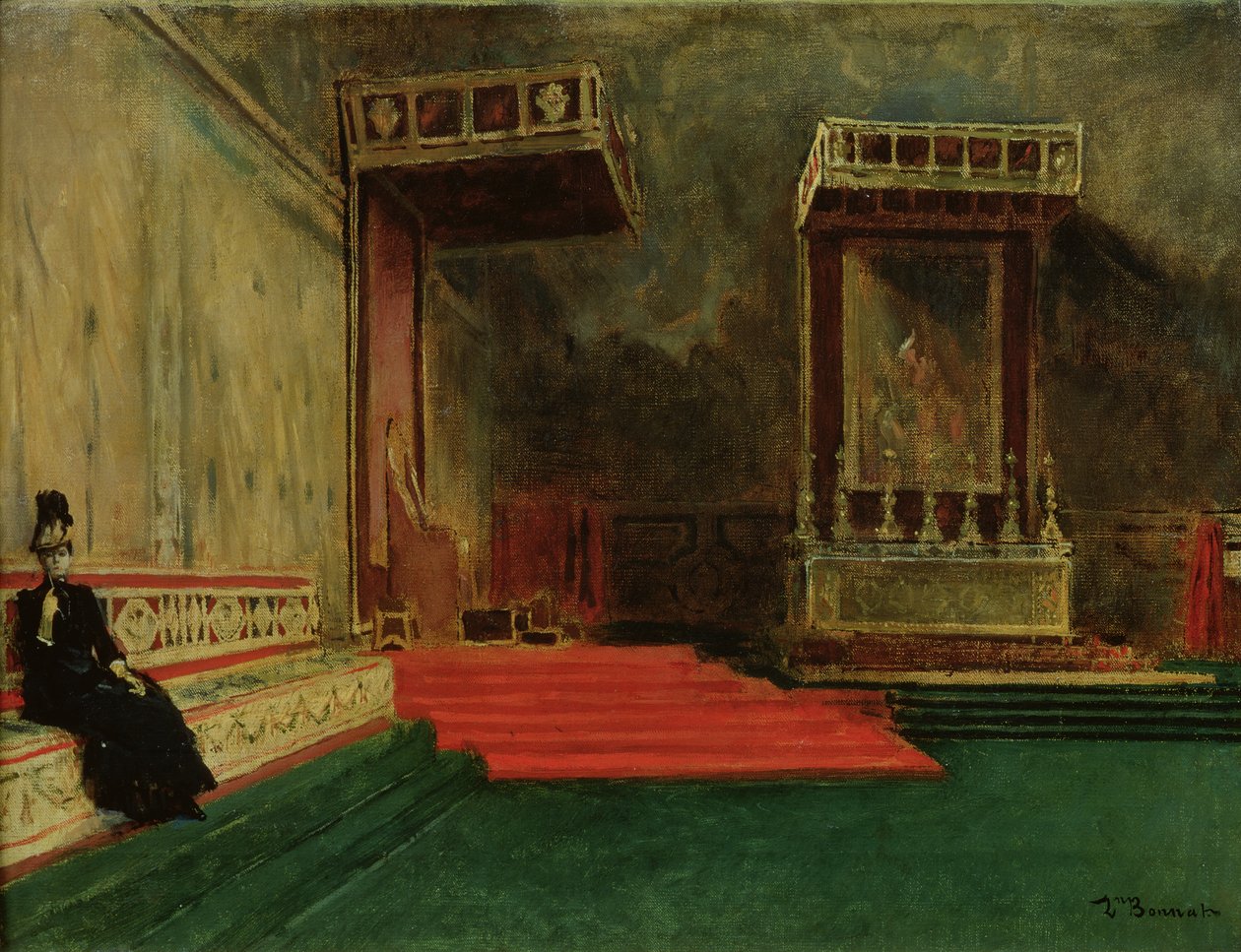Intérieur de la chapelle Sixtine, Rome - Leon Joseph Florentin Bonnat