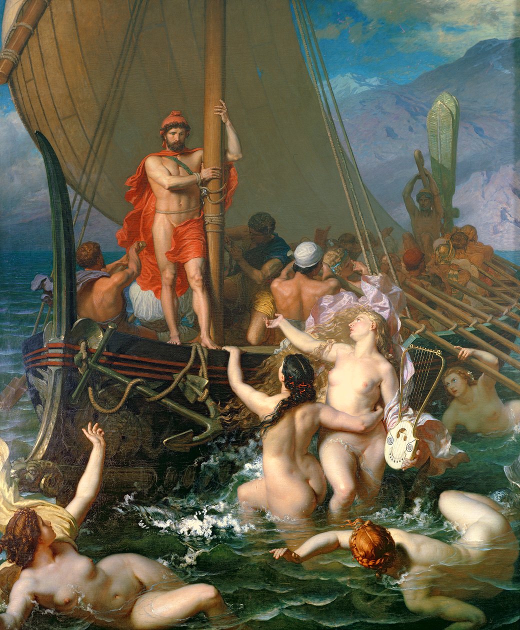 Ulysse et les sirènes - Leon Auguste Adolphe Belly