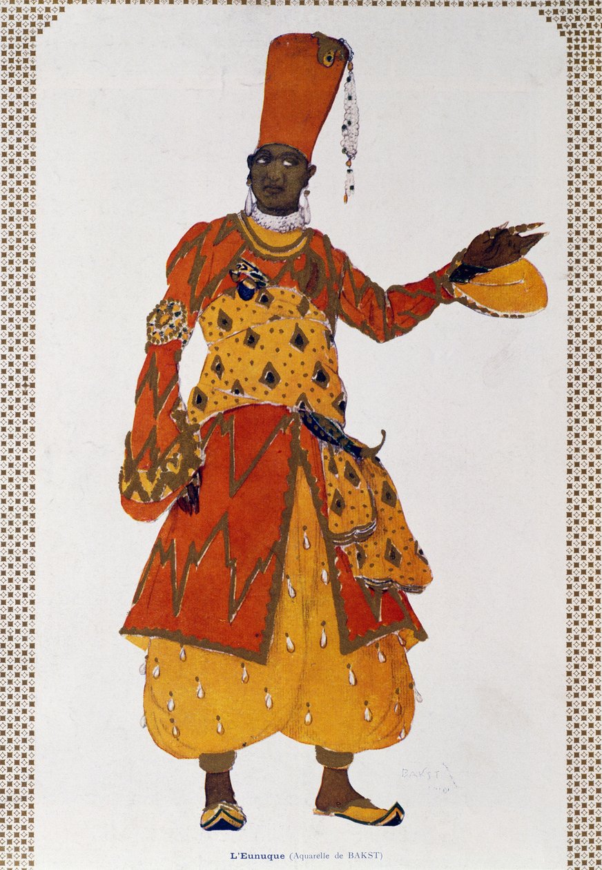 Eunuque, costume pour le ballet Shéhérazade - Leon Bakst