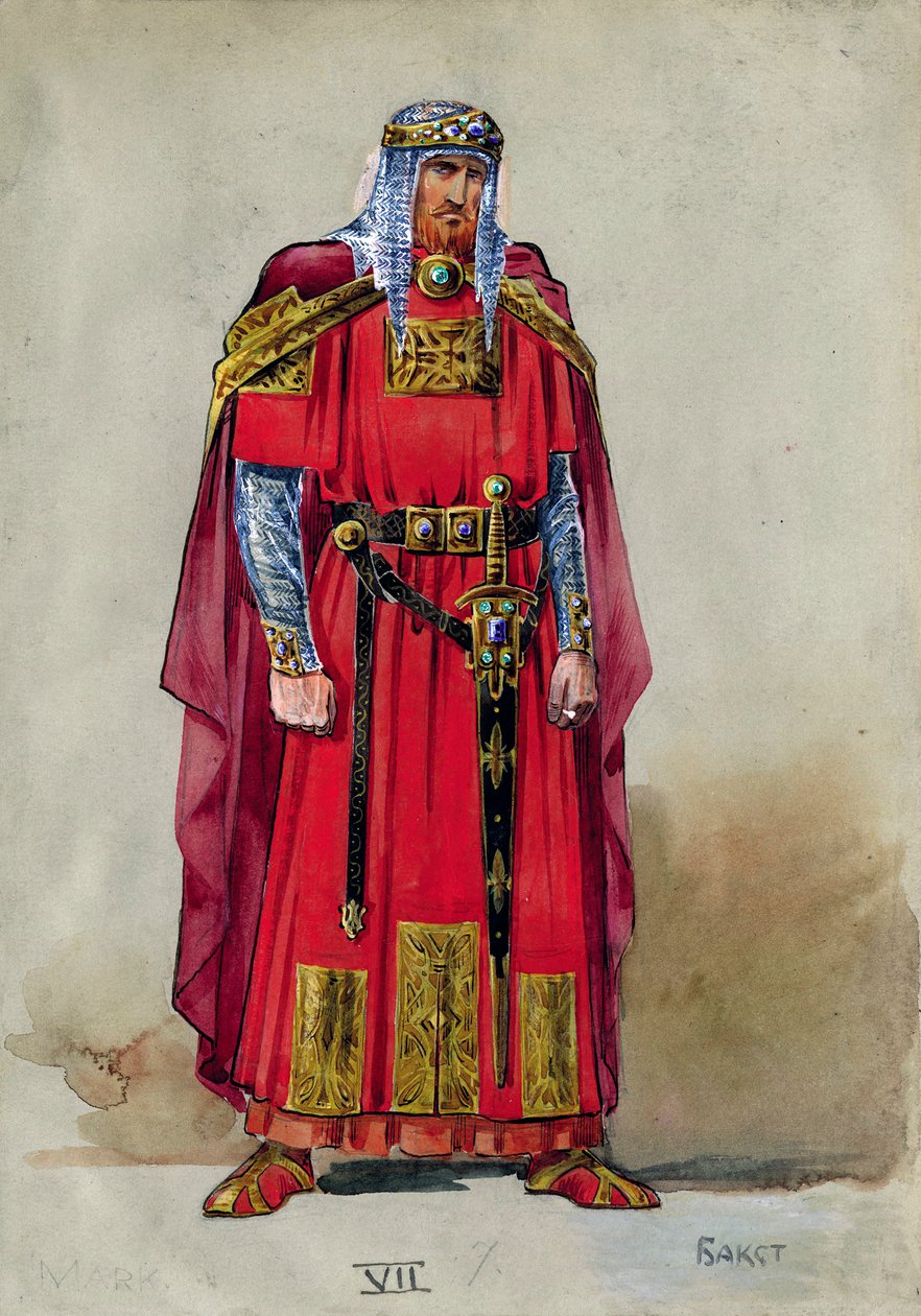 Prince médiéval. Conception de costume - Leon Bakst