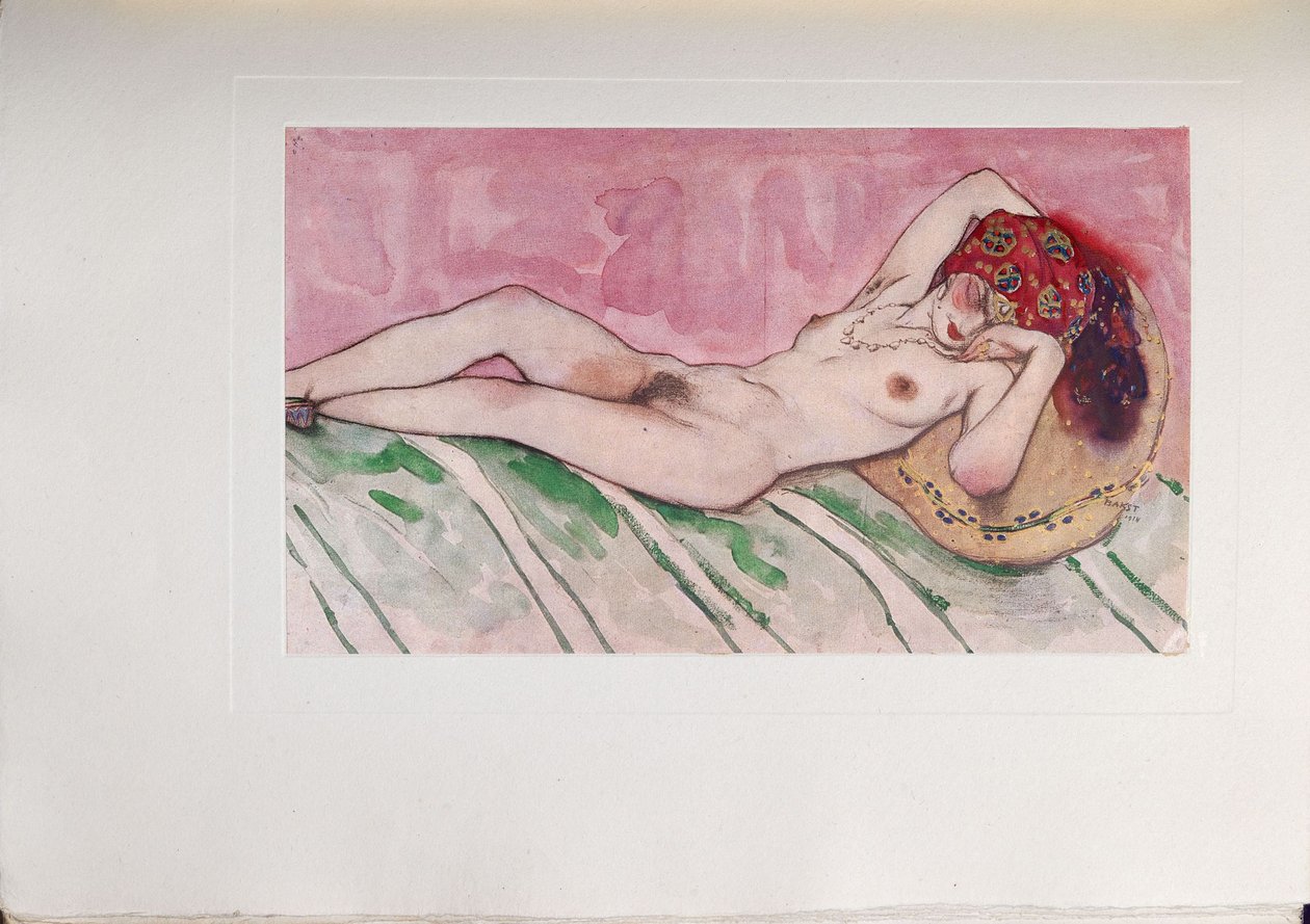 Femme du Sultan endormie, 1916 - Leon Bakst