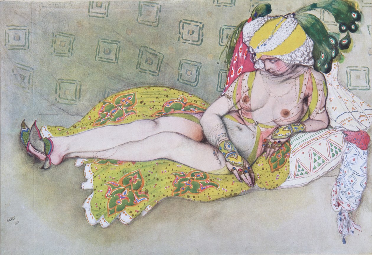 La femme du sultan jaune, 1916 - Leon Bakst