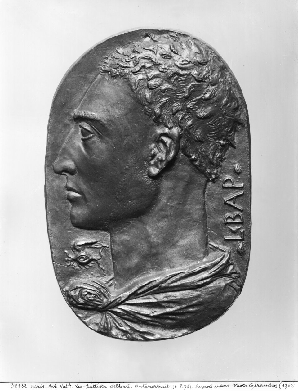 Médaille Autoportrait (bronze) - Leon Battista Alberti