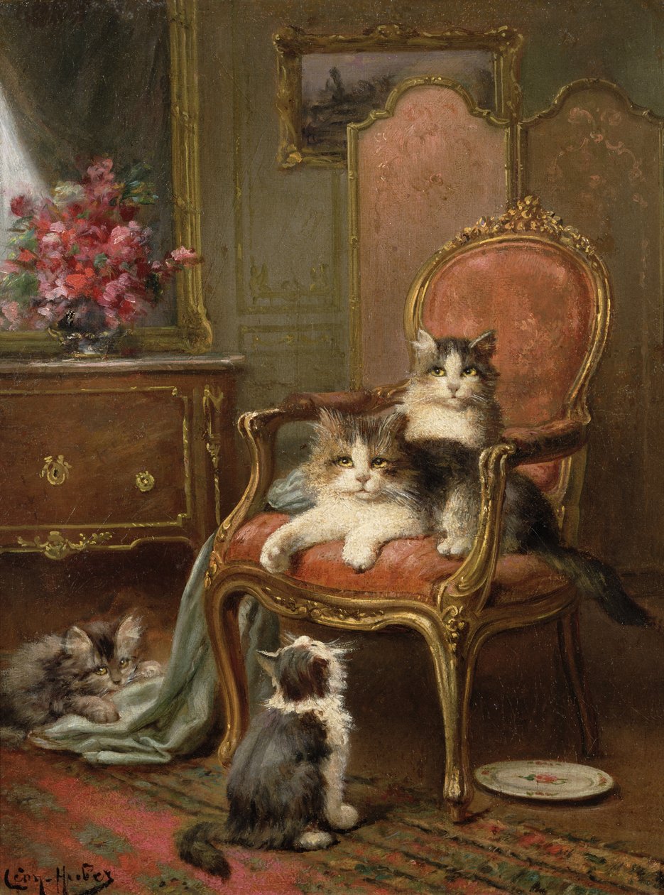 La chaise favorite - Leon Charles Huber
