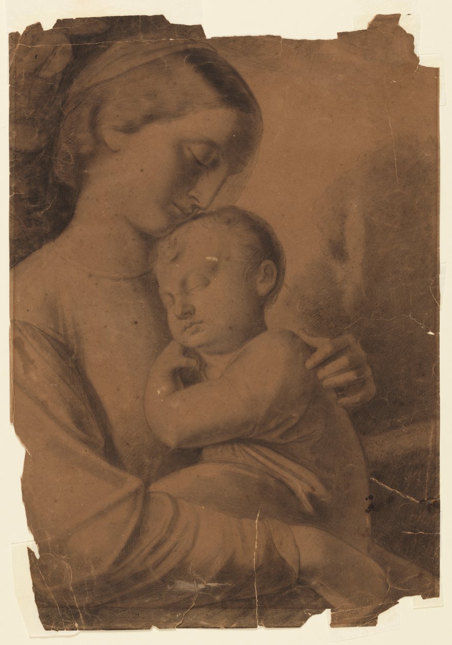 Madone et enfant - Leon Dabo