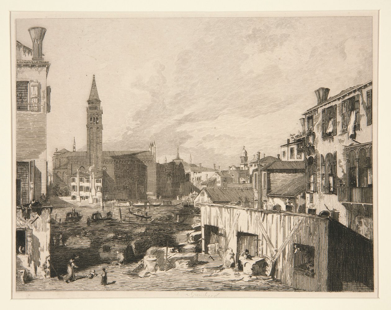 Vue de Venise (Scuola della Carità) - Leon Gaucherel
