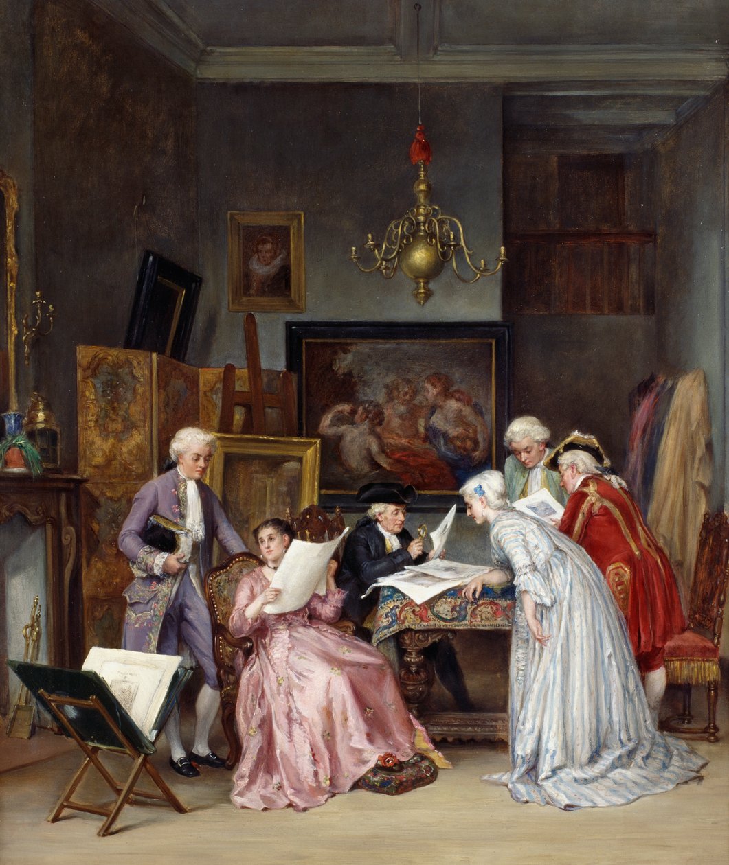 Le cabinet du collectionneur - Leon Marie Constant Dansaert