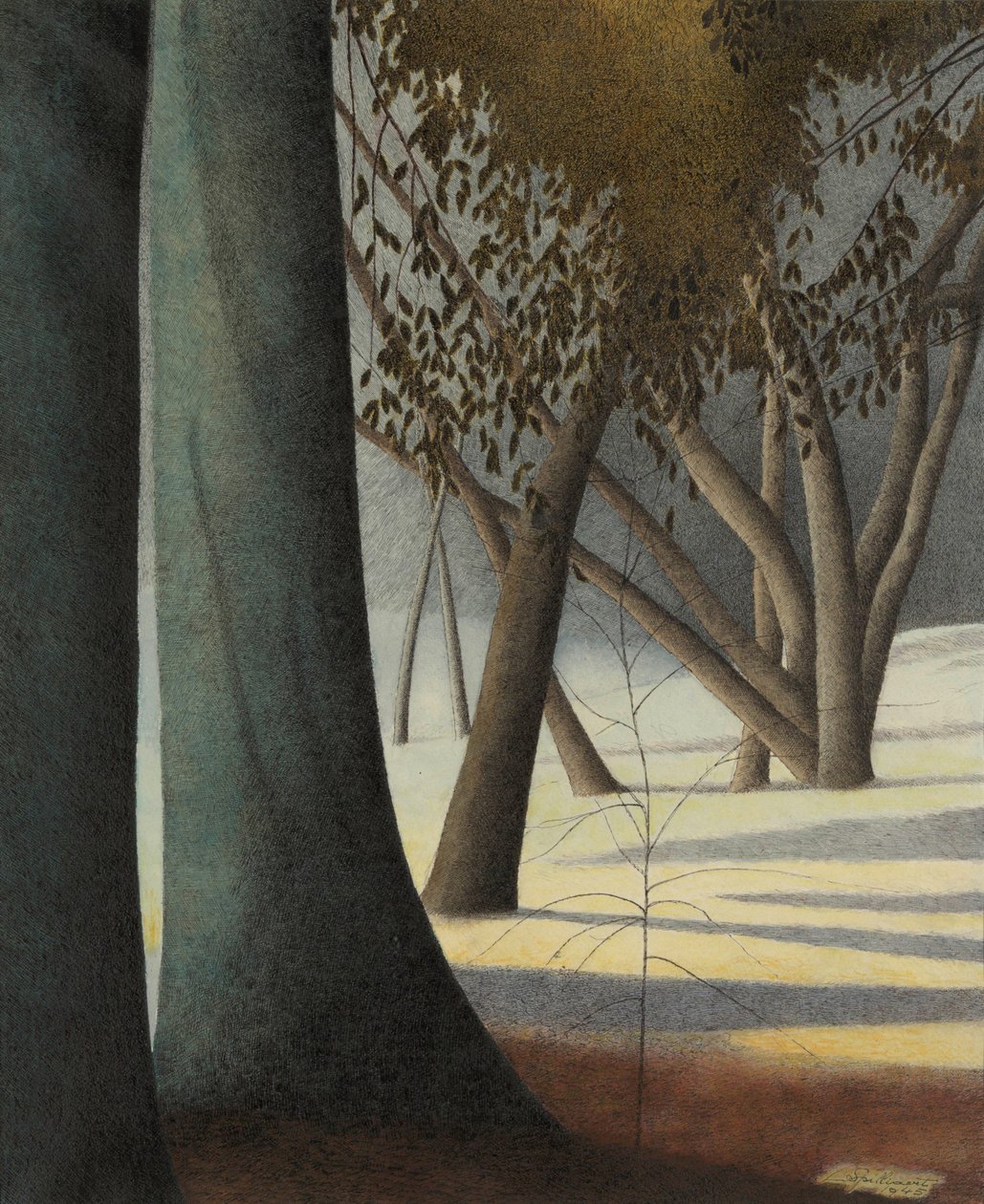 Troncs de hêtres, 1945 - Leon Spilliaert
