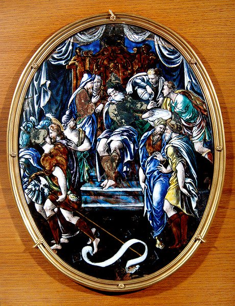 Le Christ devant Pilate, 1557 - Leonard Limosin