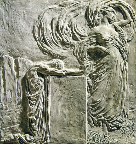 Plaque funéraire pour André Glades, 1906-8 - Leonardo Bistolfi