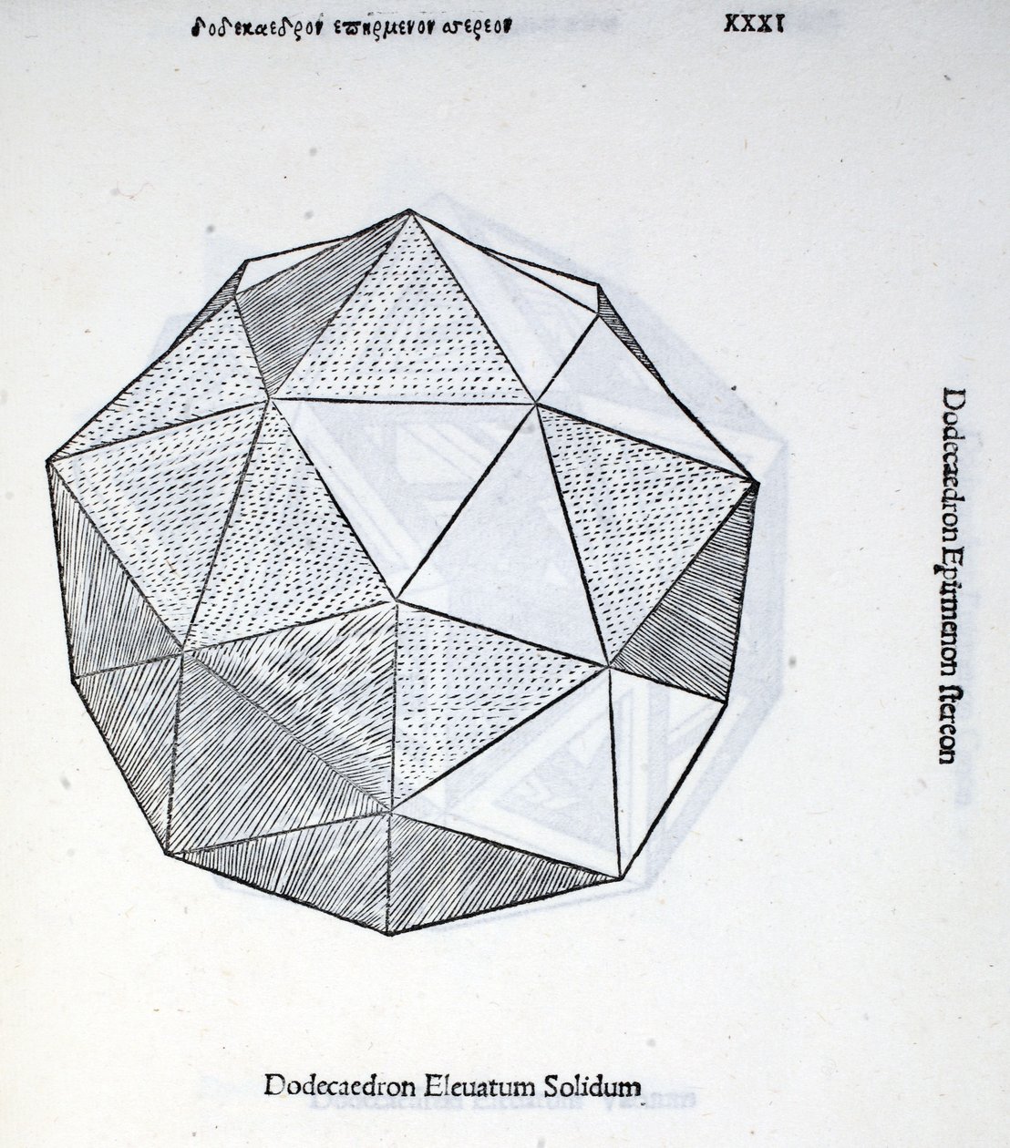 Dodecaedron elevatum solidum, illustration de 