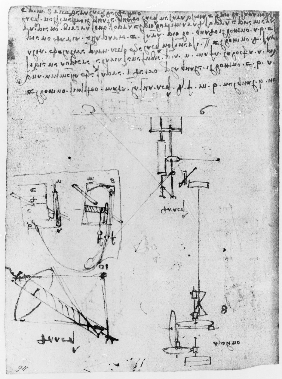 Fol. 46v, du Codex Forster III, 1480s-1494 - Leonardo da Vinci
