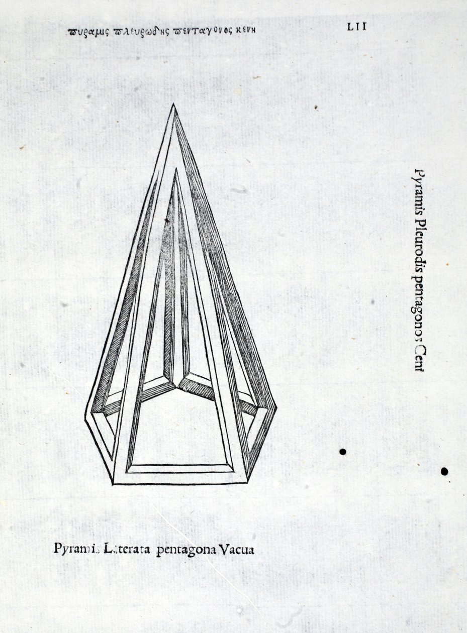 Pyramis laterata pentagona vacua, illustration de 