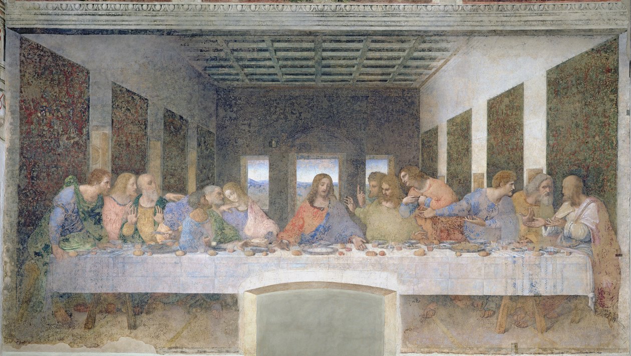 La Cène, 1495-97 (après restauration) - Leonardo da Vinci