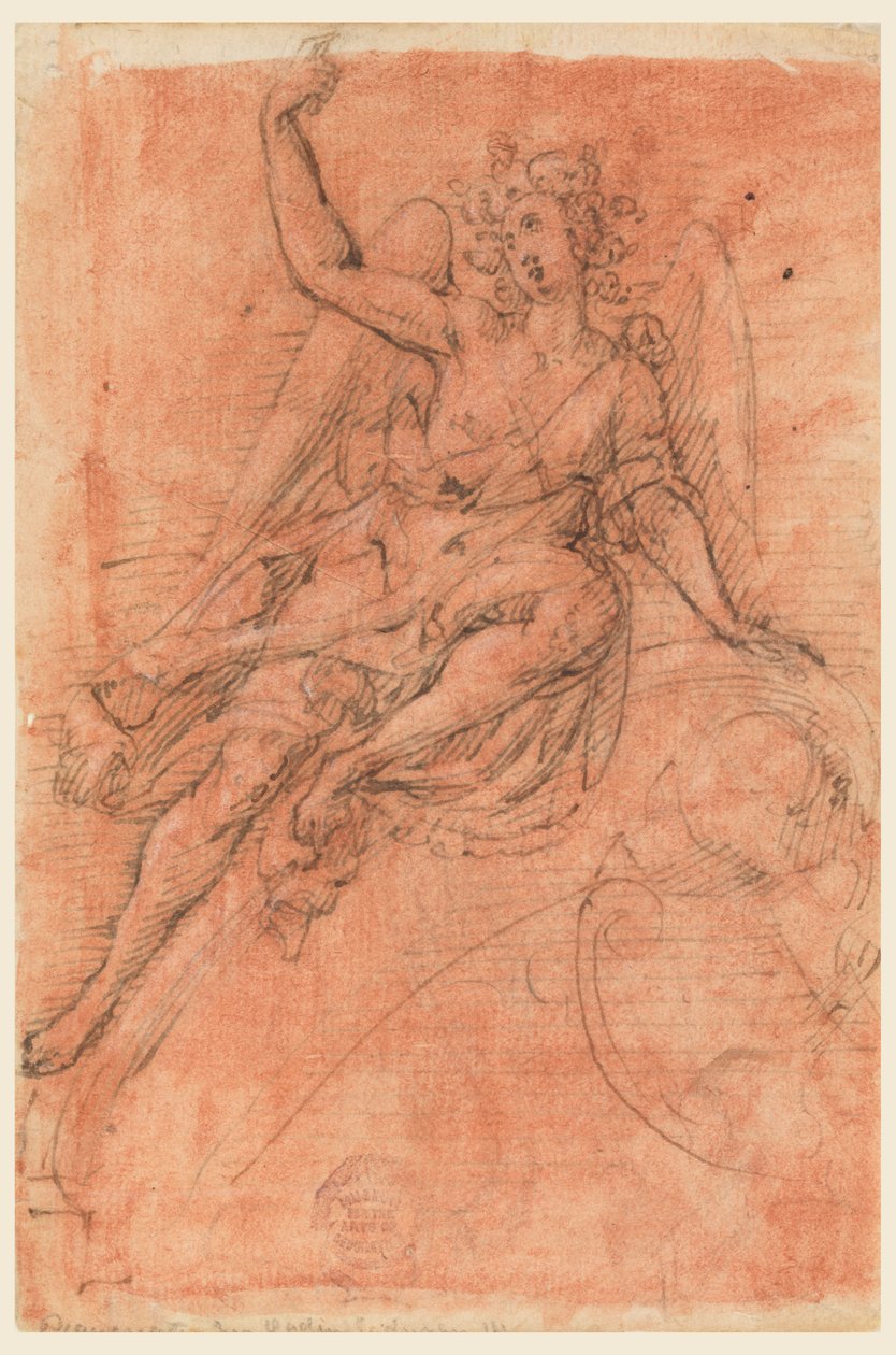 Ange assis sur une volute - Leonardo Scaglia