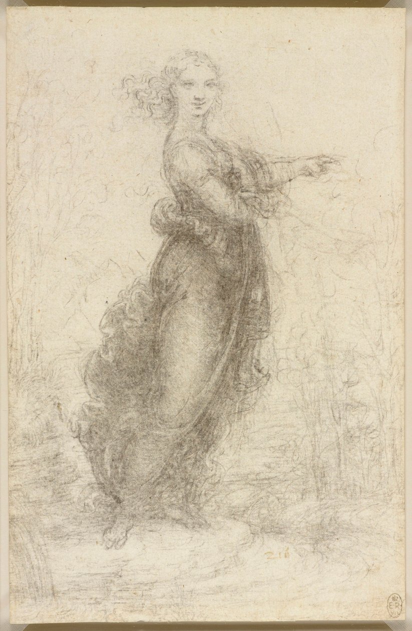 Une femme dans un paysage - Leonardo da Vinci