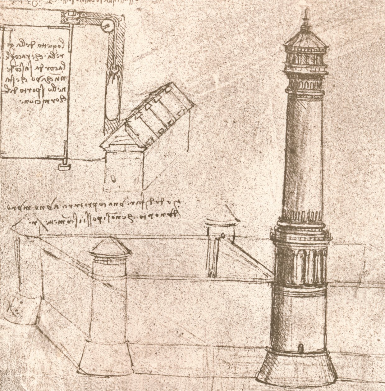 Architecture pour châteaux, vers 1472-1519, 1883 - Leonardo da Vinci
