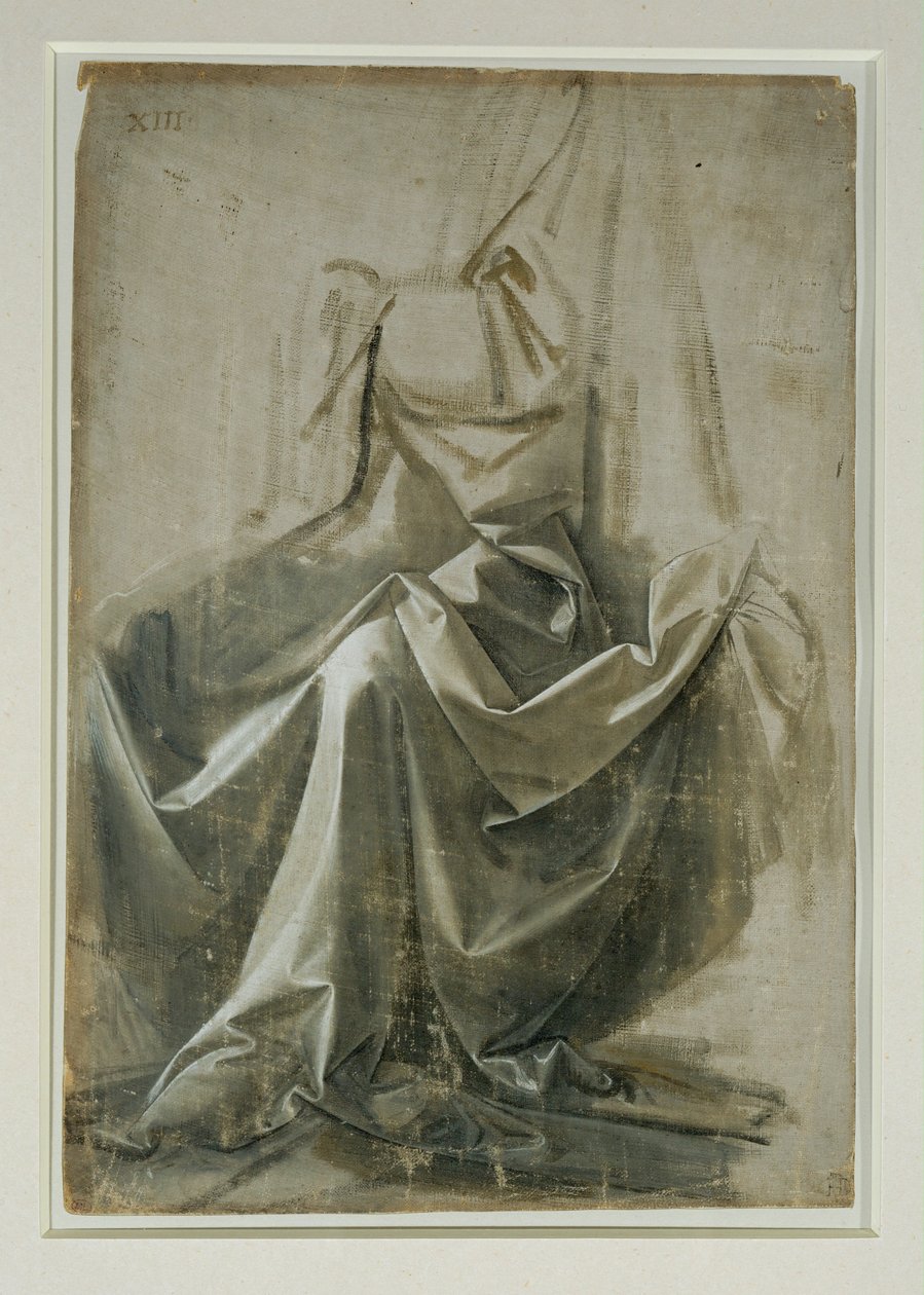 Draperie pour un personnage assis ... - Leonardo da Vinci